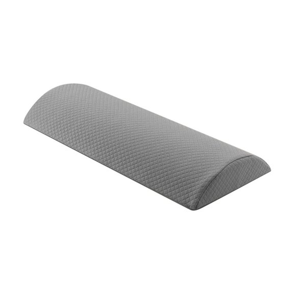 Matoen12 Polyester Lumbar Pillow for Bedroom, Household Gentle Support Waist Pillows for Hot Sleepers Pregnant Woman, Bedding Waist Cushion for Back Flat & Side Sleeping, 16"x7"x2", 1PC, Dark Gray