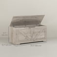 thumbnail image 3 of HOMCOM Storage Chest for Living Room, Storage Bench, 39.4"W, Grey, 3 of 10