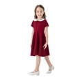 thumbnail image 4 of Ketyyh-chn99 Robes Petite Fille Robe d'Été Été Tout-Petit Enfants Fille Manches Longues Courte Princesse Robe de Fête Rouge,3-4 Ans, 4 of 5