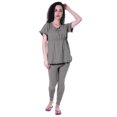 thumbnail image 1 of Moomaya Ensemble de Nuit pour Femmes Pyjama en Coton Tenue de Sommeil 2 Pcs Chemises de Nuit, 1 of 7