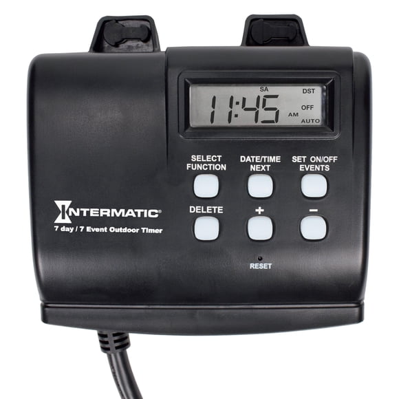 Intermatic HB880R Outdoor Timer with 7-Day Programming - Astronomic Self-Adjust Timer - Versatile Plug-in Design for Lights, Pumps, or Fans