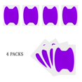 thumbnail image 5 of 4PCS Car Door Handle Sticker, Carbon Fiber Anti-Scratches Car Door Cup Protector, Non-Marking Auto Door Handle Protective Film, Universal for Most Car Handles,Purple，90mm-100mm, 5 of 5