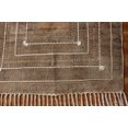 thumbnail image 5 of Casavani Handmade Pure Cotton Carpet Flat Weave Kilim Brown Area Rug 4x7 Feet, 5 of 5