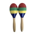 thumbnail image 2 of Maracas 1 Pair Wooden Maracas Sand Hammer Rumba Shakers Rattles Sand Hammer Percussion Instrument Musical Toy for Kid Children Party Games, 2 of 6
