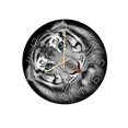 thumbnail image 3 of Creative Acrylic Tiger Pattern Uv Printed Wall Clock, 3 of 3