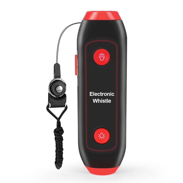 Electronic Whistle Handheld Electric Whistle with Lanyard SOS Flashlight for Coaches Referees P.E. Teacher