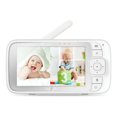 thumbnail image 3 of Hubble Nursery View Pro Baby Monitor - 5” Video Monitor with Pan, Tilt, Zoom - High Sensitivity Microphone, Two-Way Talk, 1000ft Range, Night Vision, Lullabies - Safe for Baby, Peace of Mind for Paren, 3 of 4