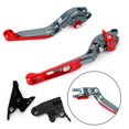 thumbnail image 1 of Adjustable Extendable Brake Clutch Lever for Trident 2022 Bobber 17-19 Tiger 800 Red, 1 of 10