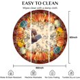 thumbnail image 2 of Round Fall Tablecloth, Fall Round Tablecloth 60 Inch, Autumn Pumpkin Thanksgiving Tablecloth Round, Fall Table Cover Round, 2 of 5