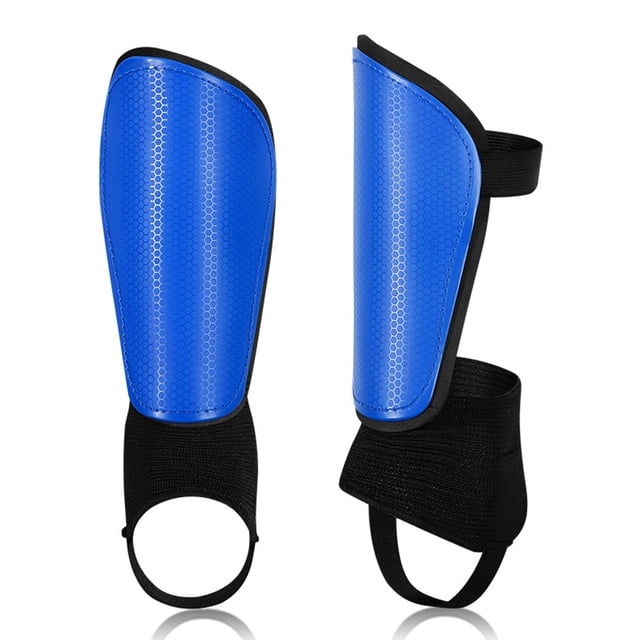Protège-tibias de Soccer avec Protège-Cheville et Sangles Ajustables Équipement de Protection de Soccer pour Enfants et Ados