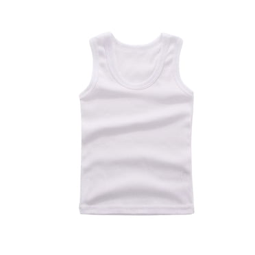 Summer Savings Clearance 2025 Bovxnpu Summer Girls Top, Toddler Girls Cotton Tank Top, Girls Children Inner Layer T-shirt Base Shirt Top Round-Neck Camisoles Summer Top Tees 9 Years