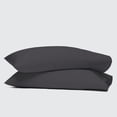 thumbnail image 2 of 100% Cotton Pillowcase, 300 Thread Count Sateen, Wrinkle Resistant, Quick Dry, Soft & Smooth, 2-Piece Set, Standard, Dark Gray by Color Sense, 2 of 5