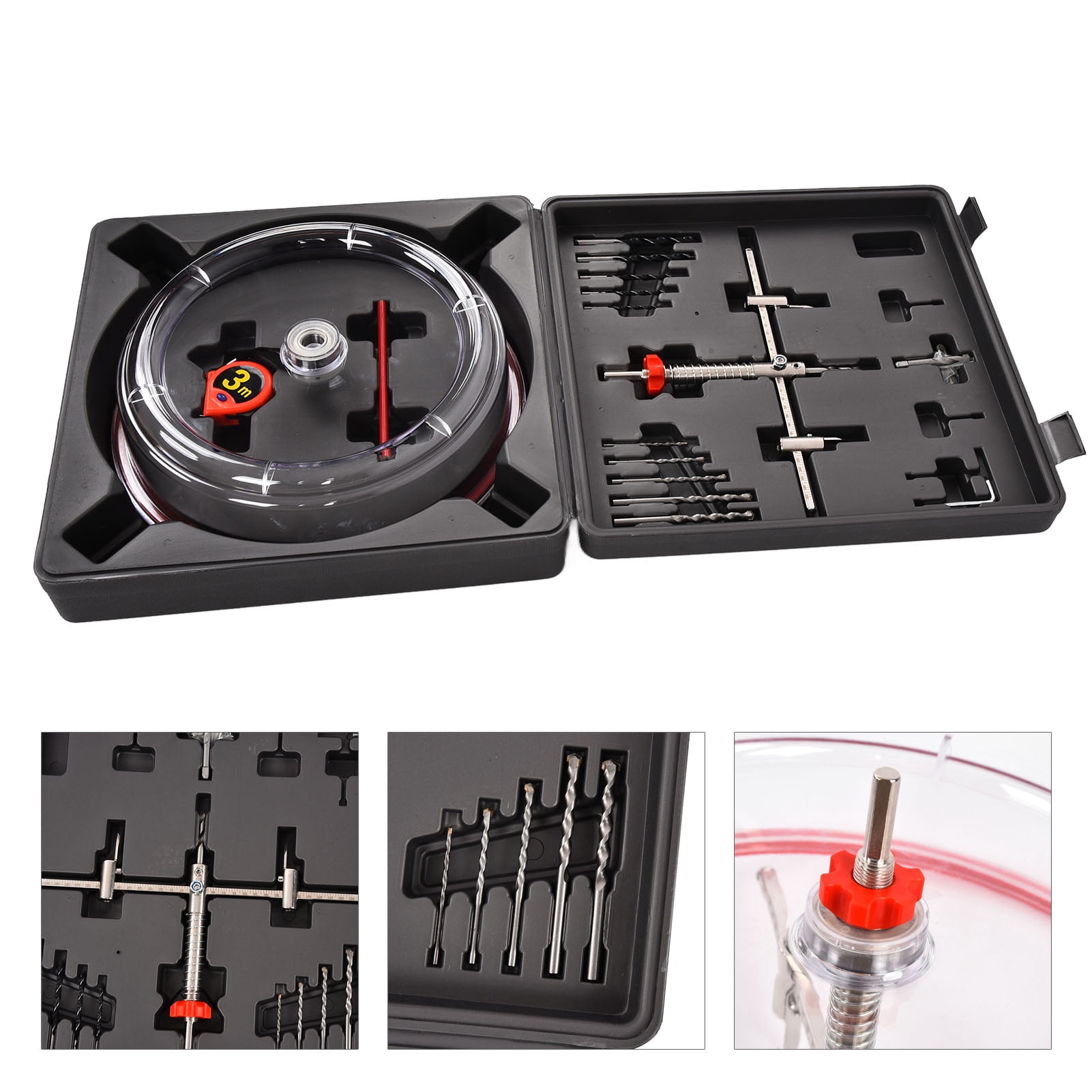 Adjustable Holes Cutters, Portable Carbon Steel Adjustable Hole Saw Cutter Cutting Professional for Recessed Lights