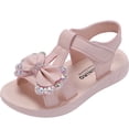 thumbnail image 2 of Girl's Sandals Ohufall Girls Summer New Big And Medium Children Princess Shoes Bow Open-toe Rhinestone Beach Sandals, 2 of 9
