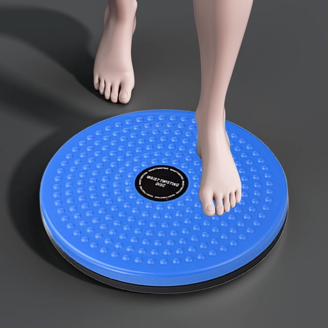 Meitianfacai Waist Twisting Disc Entraînement Physique Equipment for Core Workout Battery-Free Mechanical Self-Control Home Exercise Device with Anti-Slip Surface (Blue)