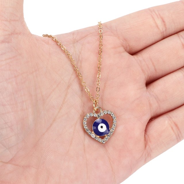 Collier Pendentif, Collier Porte-Bonheur Turc en Verre pour Fête Mariage Collation des Grades