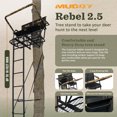 thumbnail image 2 of Muddy The Rebel 2.5, Échelle de Chasse de 17 Pieds, Support d'Escalade pour 2 Personnes, 2 of 8