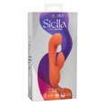 thumbnail image 3 of CalExotics Stella Liquid Silicone Dual "G" Rabbit Vibrator, Orange, 3 of 11