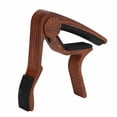 thumbnail image 2 of Guitar Capo, Firm Locking Quick Release Capos Accessory Portable With 5Pcs Pick For Playing Dark Wood Colour,Light Wood Colour,Black, 2 of 8