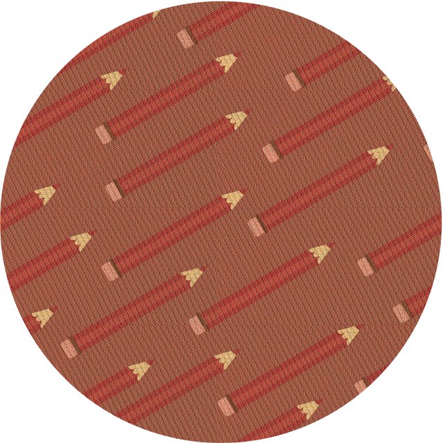 Ahgly Company Tapis d'Intérieur Lavables en Machine, Ronds, Orange Transitionnel, 6' Ronds
