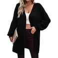 thumbnail image 1 of Babysbule Cardigans pour Femmes Liquidation Mode Femmes Cardigan Ample à Manches Longues Blouse Haut Blouse Liquidation, 1 of 6