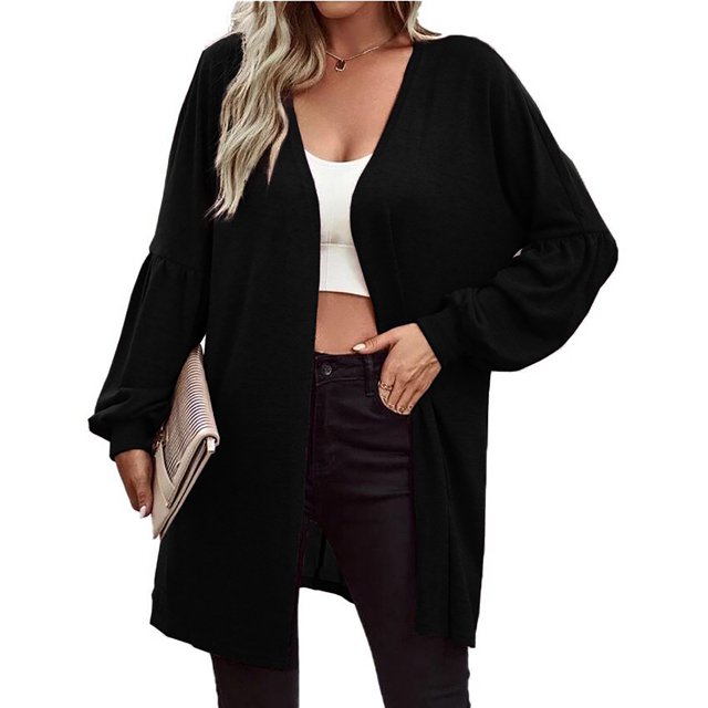 Babysbule Cardigans pour Femmes Liquidation Mode Femmes Cardigan Ample à Manches Longues Blouse Haut Blouse Liquidation