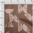 thumbnail image 2 of oneOone Cotton Silk Brown Fabric Geometric Half Circle Sewing Craft Projects Fabric Prints By Yard 42 Inch Wide, 2 of 4