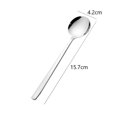thumbnail image 4 of 6Pcs Soup Spoons Stainless Steel Bouillon Spoon Long Handle Kitchen Accessories, 4 of 9