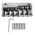 thumbnail image 2 of 6 String Bass Bridge Adjustable Barrel Saddle Fixed Type Electric Bass Bridge Zinc Alloy Bass Replacement Parts, 2 of 7