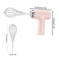 thumbnail image 1 of SIYTUAU Pink Wireless Electric Hand Mixer Portable Three Speed Egg Beater Strong Power Kitchen Tool With Stirring Heads For Baking Cooking Plastic A, 1 of 6