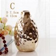 thumbnail image 3 of GUOOL Decorative Convex-concave Point Ceramic Flower Vase Great Gifts for Day, 3, 3 of 9
