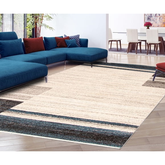 ECARPET Area Rug for Living Room, Bedroom, Soft & Plush Ayla Collection