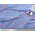thumbnail image 2 of Soimoi Feuilles de Tissu de Velours & Tissu Imprimé Floral 1 Yard 58 Inch Wide, 2 of 3