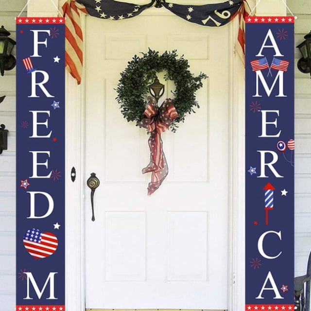Independence Day American Couplet Party Decoration Hanging Flag Decoration