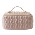 thumbnail image 1 of PU Cosmetic Bag Lightweight Makeup Box Portable for Holiday Gifts (Green), 1 of 9
