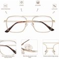 thumbnail image 3 of Retro Reading Glasses For Women Men Aviator Square Blue Light Computer Womens Reader, 3 of 3