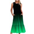 thumbnail image 2 of 2024 Longues Robes Maxi à Bretelles Spaghetti pour Femmes Été, Robes Maxi Dégradées Sans Manches pour Femmes Grande Taille, Robes d'Été Décontractées à Col Rond pour la Plage Robe Évasée, Robe Maxi Fluide à Étages pour Femmes, 2 of 5