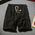 thumbnail image 2 of Birdeem Mens Shorts Mens Summer Leisure Sports Elastic Waist Solid Color Drawstring Pocket Shorts, 2 of 12