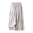 thumbnail image 1 of FNFYFH Liquidation Pantalon en Lin et Coton Doux pour Femme Ample, 1 of 4