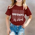 thumbnail image 2 of TZEWGL Chemise Décontractée pour Enfant Mignonne Imprimée Graphique Col Rond Manches Courtes Vêtements pour Filles Garçons Taille 10-11T, 2 of 4