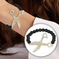thumbnail image 4 of Scissors Bracelet Black Pearl Hand Beaded Bracelet, 4 of 5