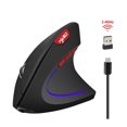 thumbnail image 1 of Ergonomic Mouse High Precision Optical Vertical Mouse Adjustable DPI Wireless Computer Mouse black, 1 of 5
