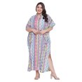 thumbnail image 1 of Oussum Robe Caftans pour Femme Grande Taille Imprimée Longue Maxi à Boutons Robes Caftan, 1 of 7