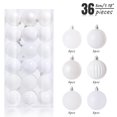 thumbnail image 2 of Christmas Ornaments 36-Pack Christmas Ball Ornaments With Strings  Shatterproof Plastic Christmas Bulbs  Hanging Decorations For  Tree  Holiday  Wedding  Party, 2 of 6