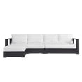 thumbnail image 3 of Modway Tahoe 3-Piece Outdoor Patio Furniture Sectional, White, 3 of 9