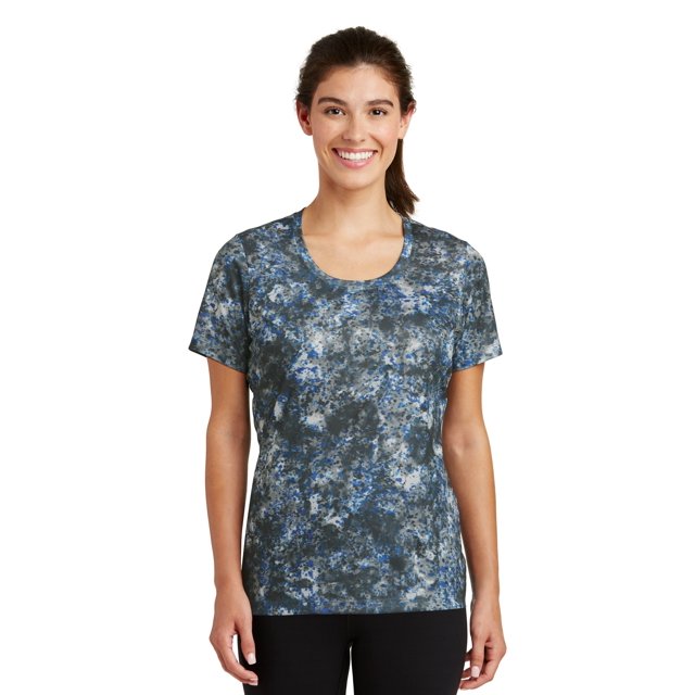 Discontinued Sport-Tek ® Tee-Shirt Col Rond Minéral pour Femmes. Lst330 3TG Vrai Royal