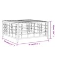thumbnail image 4 of vidaXL Garden Table Anthracite 70x70x34 cm Poly Rattan, 4 of 4