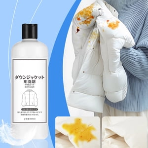 JWshufel Down Jacket Detergent for Delicate Fabrics Machine Wash Safe Stain Remover Maintains Insulation and Breathability Eco Friendly 16.9 fl oz for Clothes and Sleeping Bags