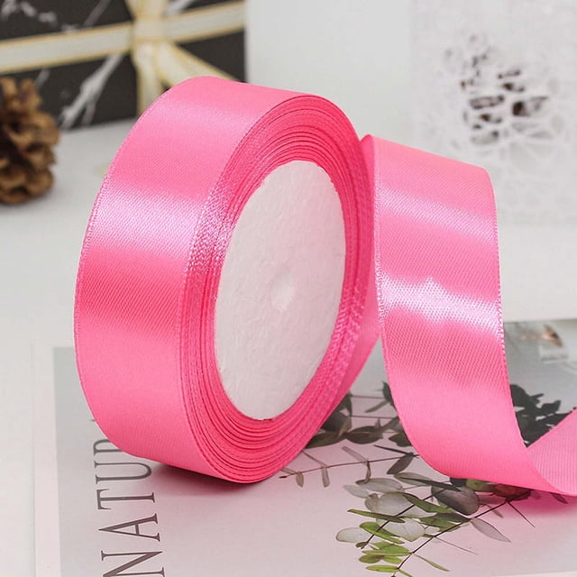 Vaidha Outdoor Solid Color Decorative Ribbon 2.5cm Polyester Ribbon Gift Packaging Ribbon Baking Ribbon Wedding Decoration Ribbon