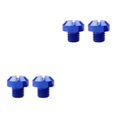 thumbnail image 1 of maskred 2 Pcs M10x1.25 Rétroviseurs Vis Vis Boulons Bouchon Trou Bleu Positif 10mm 2Set, 1 of 6